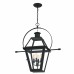 Rue De Royal 4-Light Earth Black Outdoor Hanging Lantern
