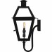 Rue De Royal 2-Light Earth Black Outdoor Wall Lantern