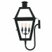 Rue De Royal 4-Light Earth Black Outdoor Wall Lantern
