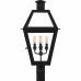 Rue De Royal 4-Light Earth Black Outdoor Post Lantern