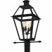 Rue De Royal 4-Light Earth Black Outdoor Post Lantern