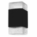 Saxton Matte Black Outdoor Wall Lantern
