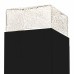 Saxton Matte Black Outdoor Wall Lantern