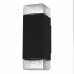 Saxton Matte Black Outdoor Wall Lantern