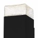 Saxton Matte Black Outdoor Wall Lantern