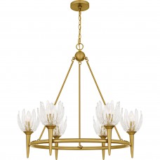 Shea 6-Light Brushed Gold Chandelier