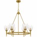 Shea 6-Light Brushed Gold Chandelier