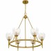 Shea 6-Light Brushed Gold Chandelier
