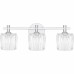 Spade 3-Light Polished Chrome Bath Light