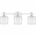 Spade 3-Light Polished Chrome Bath Light