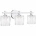 Spade 3-Light Polished Chrome Bath Light