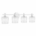 Spade 4-Light Polished Chrome Bath Light