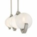 Spherical 5-Light Brushed Nickel Island Light