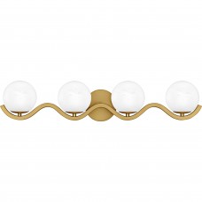Spherical 4-Light Aged Brass Bath Light