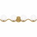 Spherical 4-Light Aged Brass Bath Light