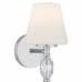 Stone 1-Light Polished Chrome Wall Sconce