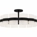 Sweeney 6-Light Matte Black Semi-Flush Mount