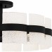 Sweeney 6-Light Matte Black Semi-Flush Mount