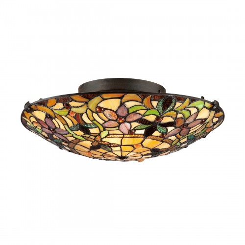 Tiffany style flush mount light cheap