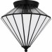 Liam 3-Light Matte Black Flush Mount