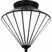 Liam 3-Light Matte Black Flush Mount