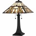 Kaylor 2-Light Matte Black Table Lamp