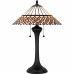 Isla 2-Light Matte Black Table Lamp