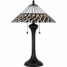 Isla 2-Light Matte Black Table Lamp