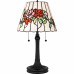 Aurora 2-Light Matte Black Table Lamp