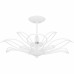 Tallulah 3-Light Sand White Semi-Flush Mount