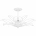Tallulah 3-Light Sand White Semi-Flush Mount