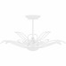 Tallulah 3-Light Sand White Semi-Flush Mount