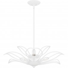 Tallulah 3-Light Sand White Pendant