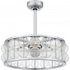 Terrarock 4-Light Polished Chrome Fan Light
