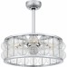 Terrarock 4-Light Polished Chrome Fan Light