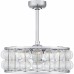 Terrarock 4-Light Polished Chrome Fan Light
