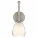 Vivienne 1-Light Brushed Nickel Wall Sconce