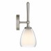 Vivienne 1-Light Brushed Nickel Wall Sconce
