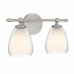 Vivienne 2-Light Brushed Nickel Vanity Light