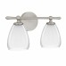 Vivienne 2-Light Brushed Nickel Vanity Light