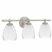 Vivienne 3-Light Brushed Nickel Vanity Light