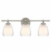Vivienne 3-Light Brushed Nickel Vanity Light