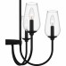 Viscount 6-Light Matte Black Chandelier