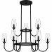 Viscount 9-Light Matte Black Chandelier