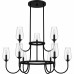 Viscount 9-Light Matte Black Chandelier