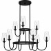 Viscount 9-Light Matte Black Chandelier