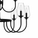 Viscount 18-Light Matte Black Chandelier