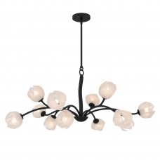 Walker 12-Light Matte Black Chandelier