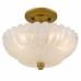 Whitecap 3-Light Brushed Gold Semi-Flush Mount