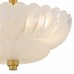 Whitecap 3-Light Brushed Gold Semi-Flush Mount